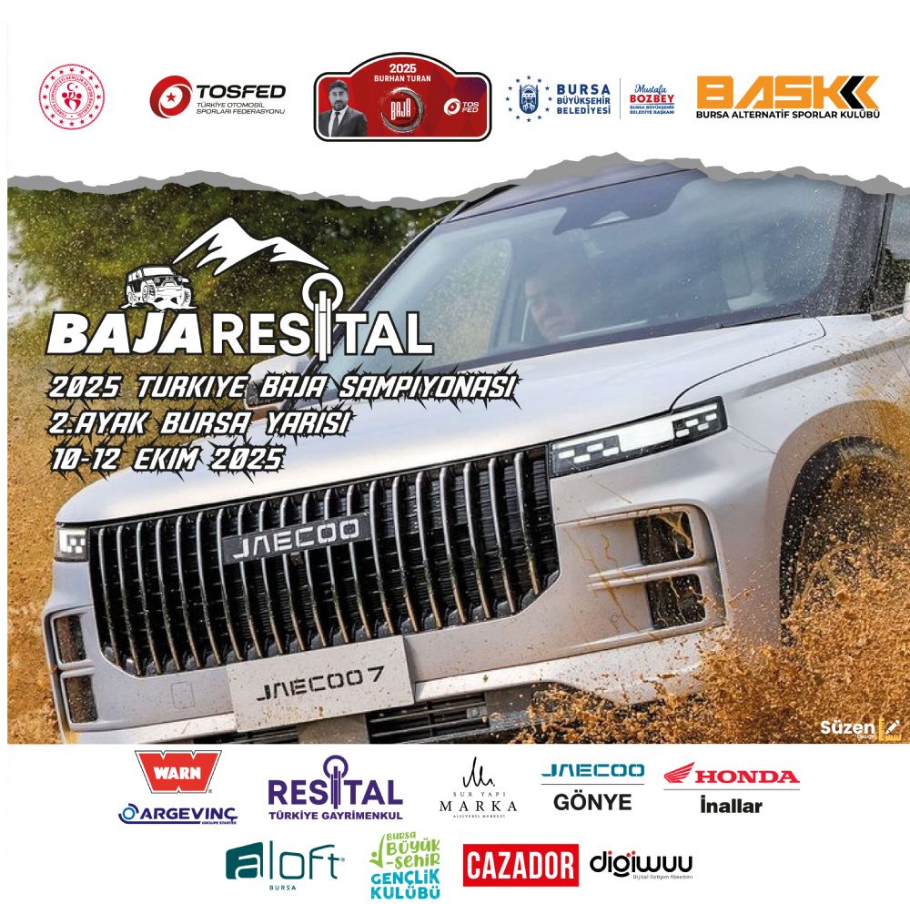 2025 TRKYE BAJA AMPYONASI 2.AYAK BURSA YARISI 10-12 EKM 2025